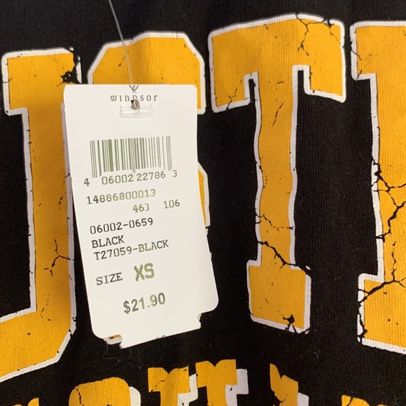 Black DISTRESSED tshirt with rips - Picture 2 of 2